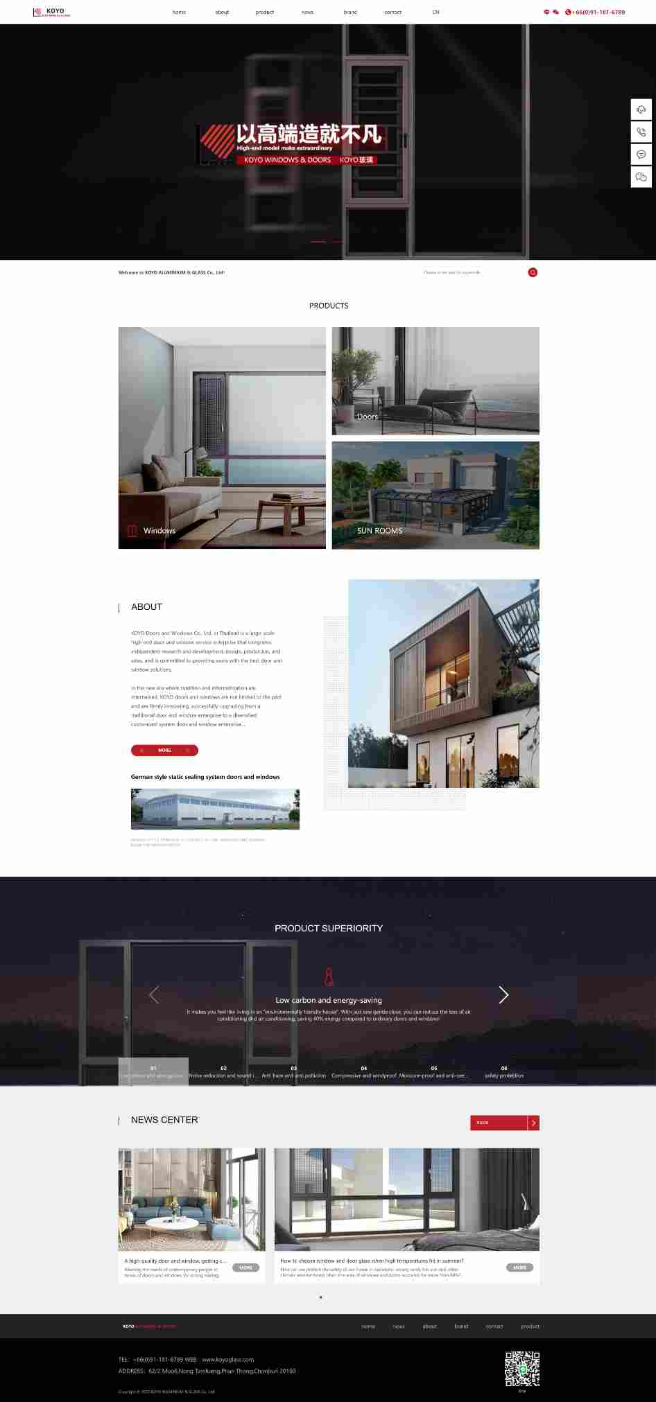 thinkcmf6门窗玻璃外贸网站源码.jpeg/